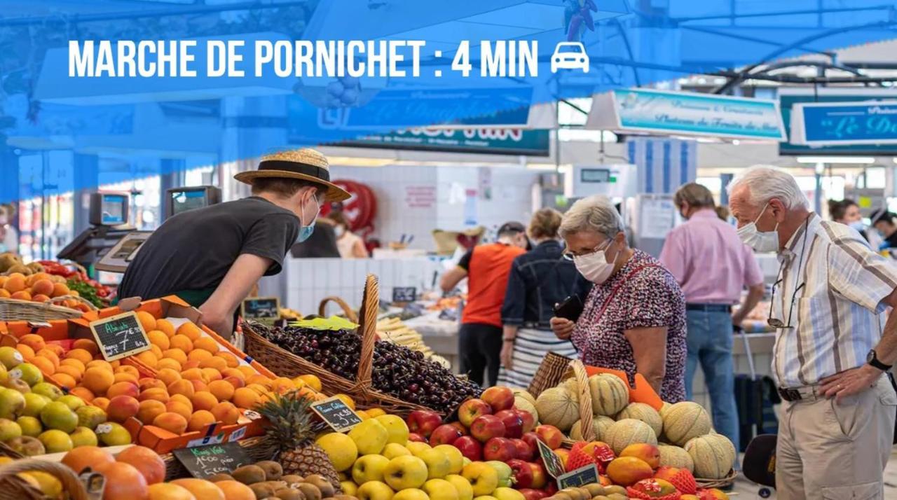 Appartement La Baule Pornichet Terrasse - Cuisine - Calme - Wifi - Parking Gratuit المظهر الخارجي الصورة